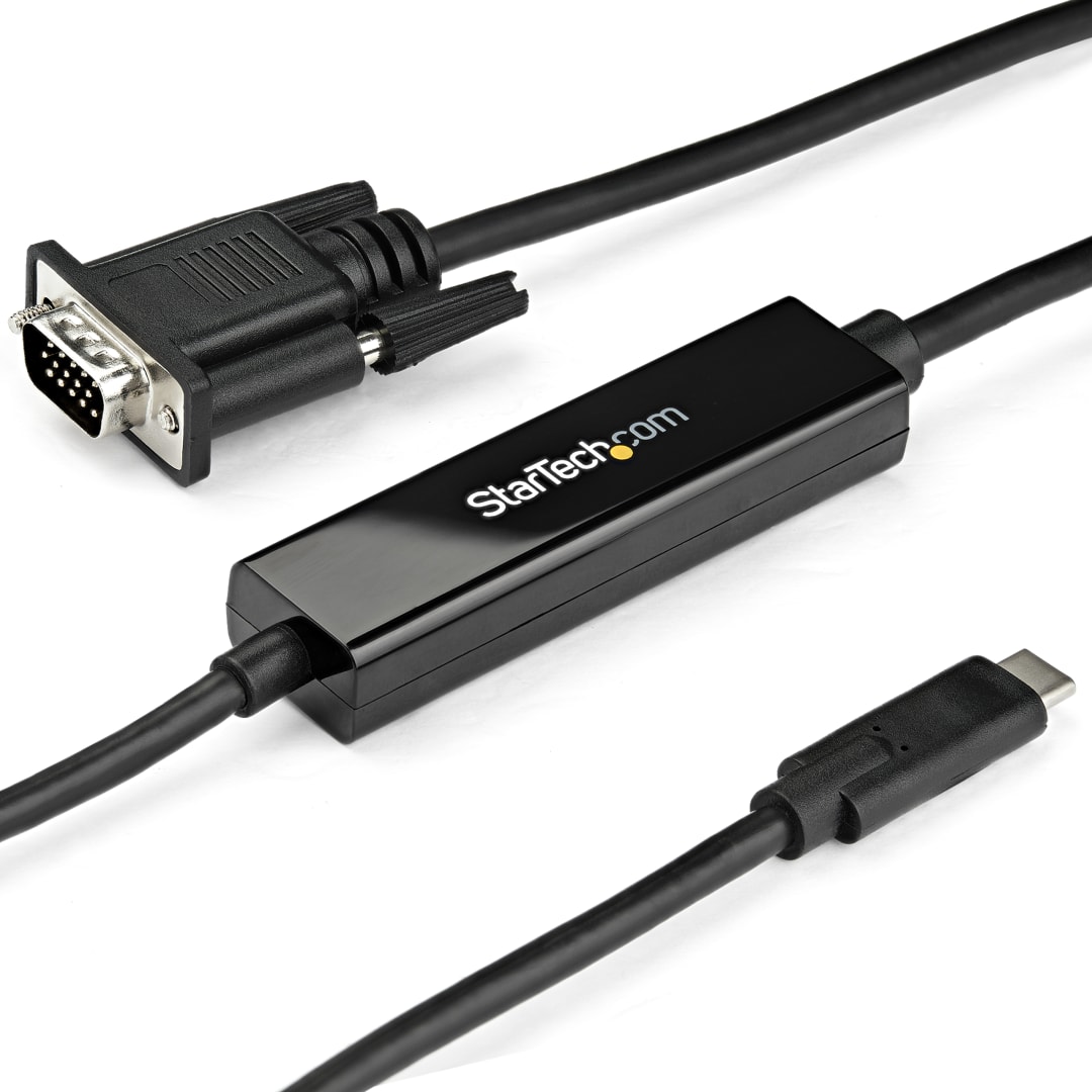USB C to VGA M M Cable 1m 3ft