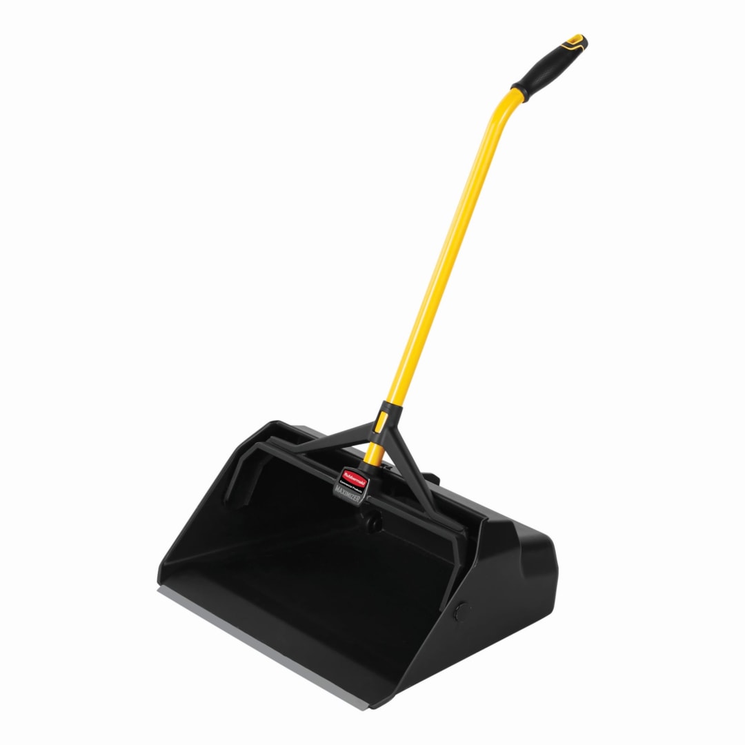 Rubbermaid Commercial Products Maximizer™ Heavy Duty Stand Up Debris Pan, Yellow