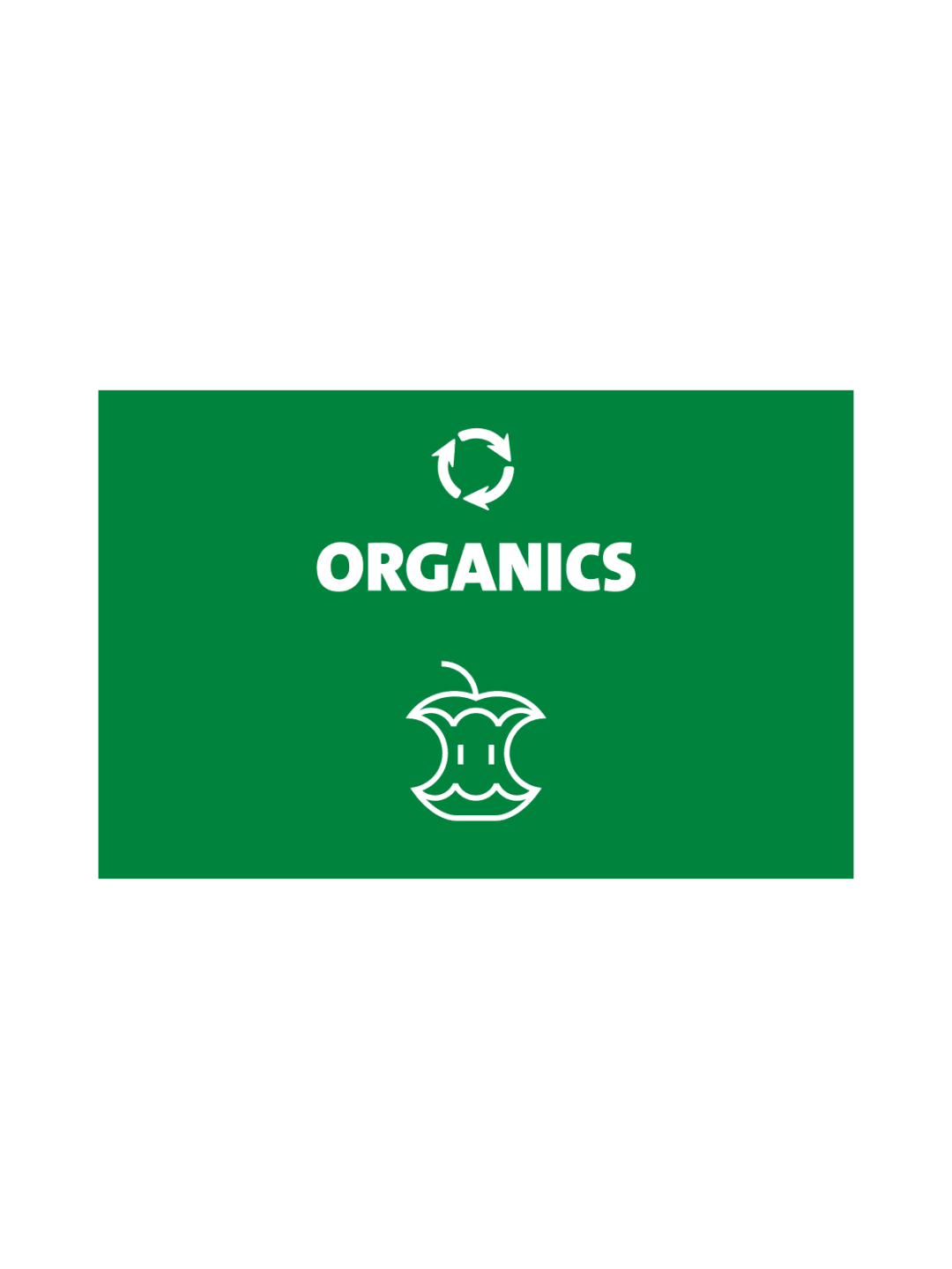  EVOLVE - Sign - Organics - Green-White