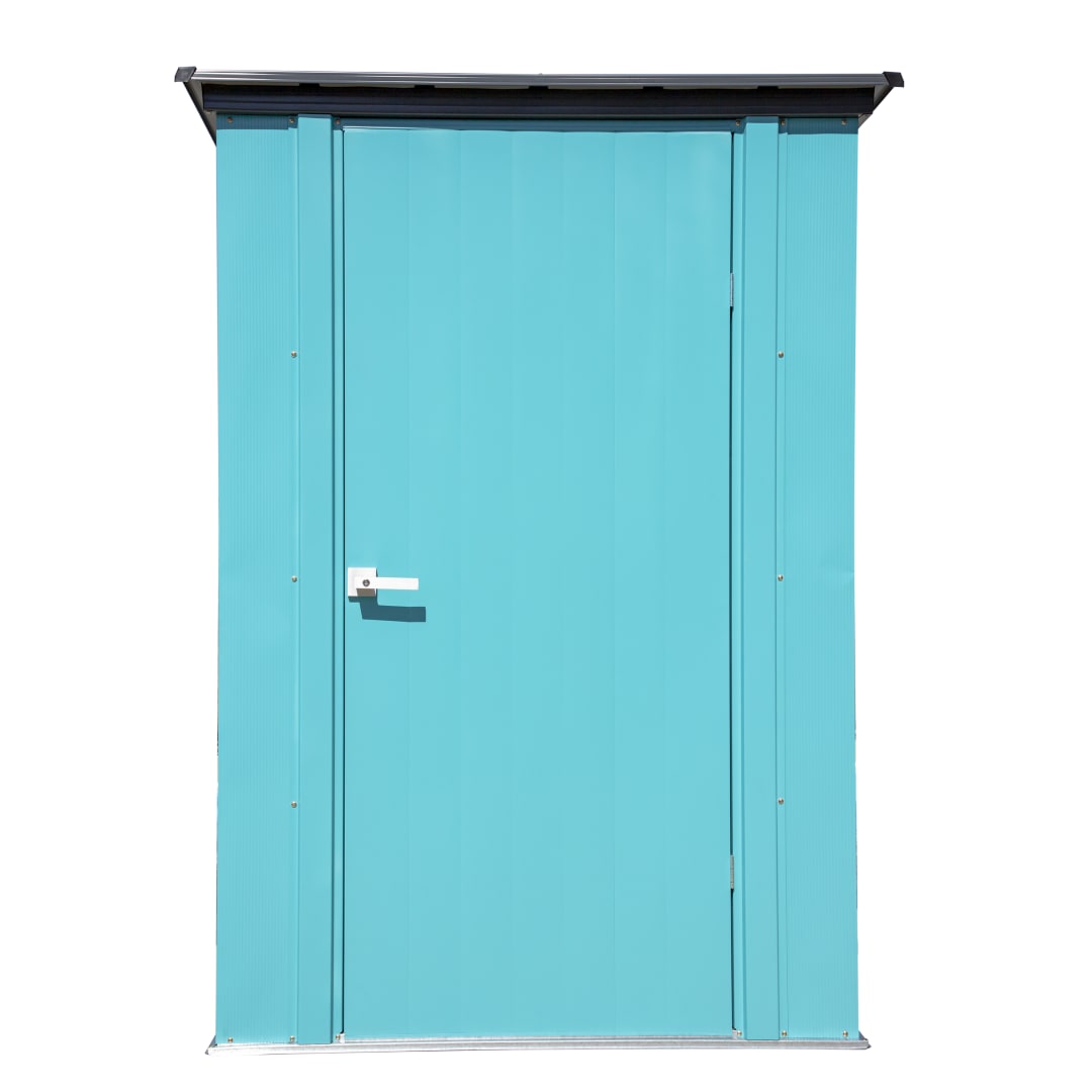 Spacemaker Patio Shed, 4X3, Teal And Anthracite