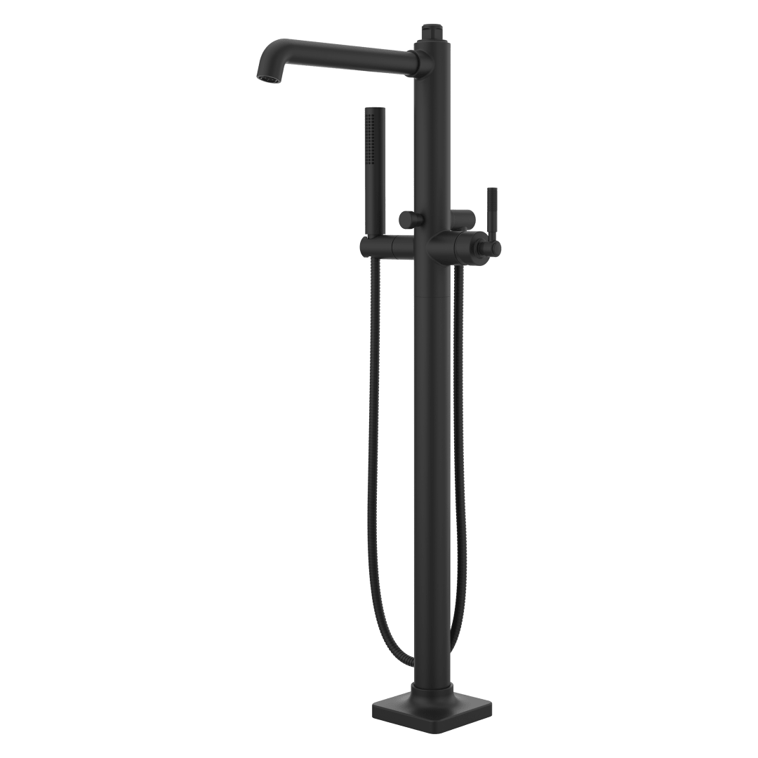 Hillstone Tub Filler with Handshower in Matte Black