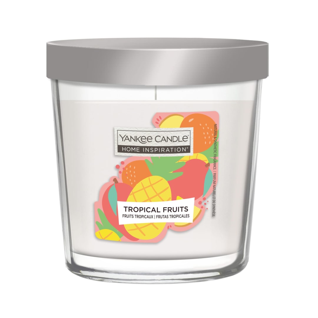 Yankee Candle® Home Inspiration Scented Candle | Tropical Fruits Tumbler Candle | Up to 25 Hours Burn Time | Perfect Gifts for Women