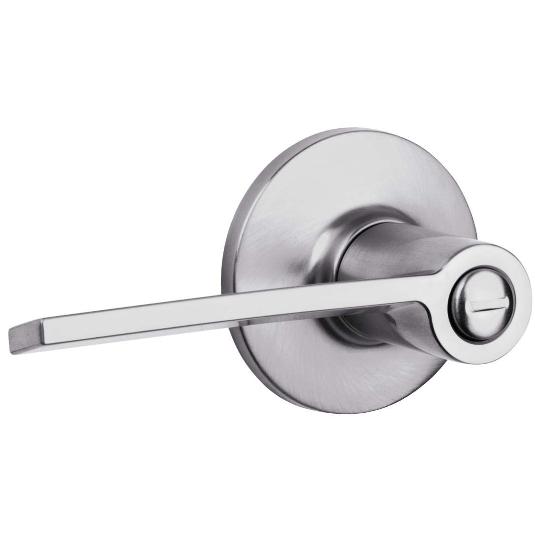 Palmina Bed/Bath UL Listed Lever in Satin Chrome