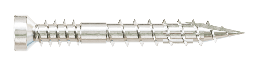 Simpson Strong-Tie FT07114T100 Finish Trim Screw — #7 x 1-1/4 in. T10, Trim-Head, Type 316 (100-Qty)