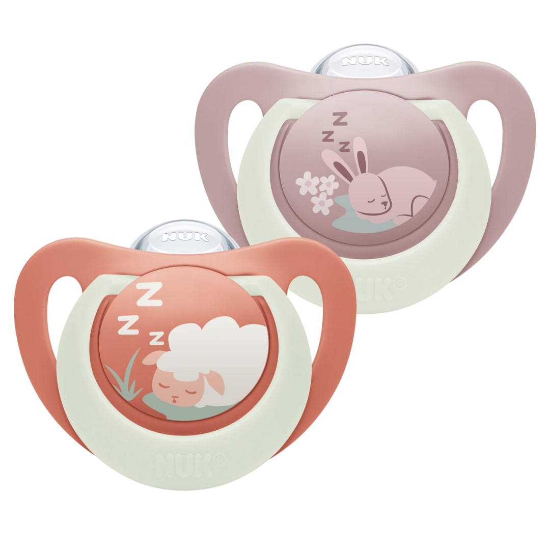 NUK FC PACI SI2 NGT CL1 BUNNY/SHEEP 2/BO