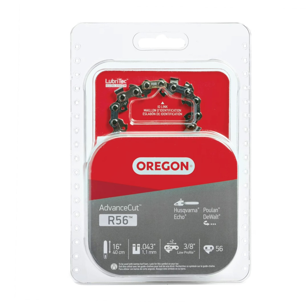 Oregon R56™ AdvanceCut Chainsaw Chain for 16-Inch Bar -56 Drive Links – fits Dewalt, Echo, Makita, Milwaukee, Craftsman