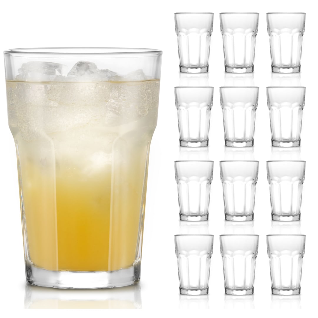 Libbey Gibraltar DuraTuff Juice Glasses, 14-Ounce, Set of 12