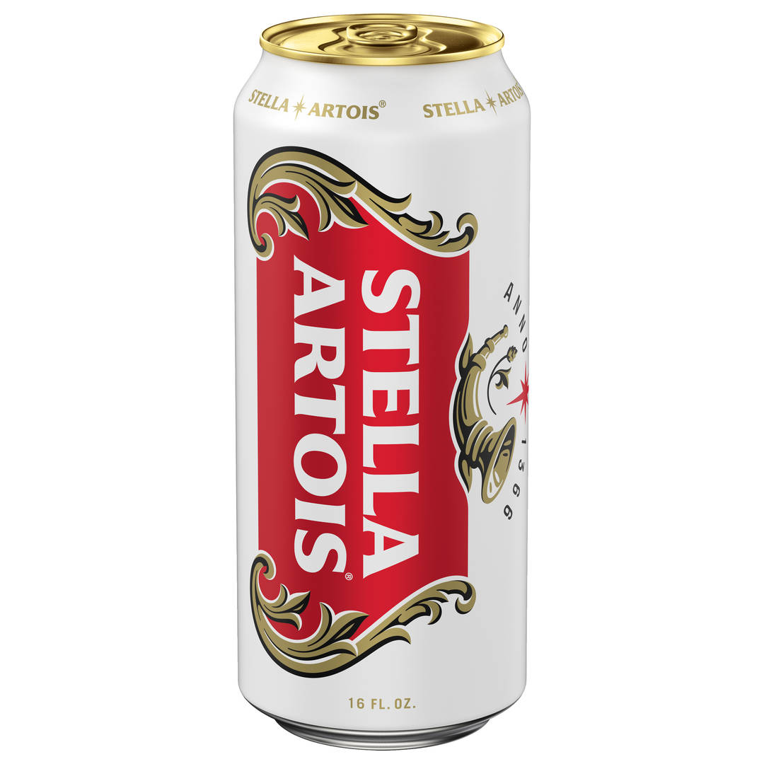 Stella Artois Premium Lager Beer 4 Pack, 16 fl oz Cans