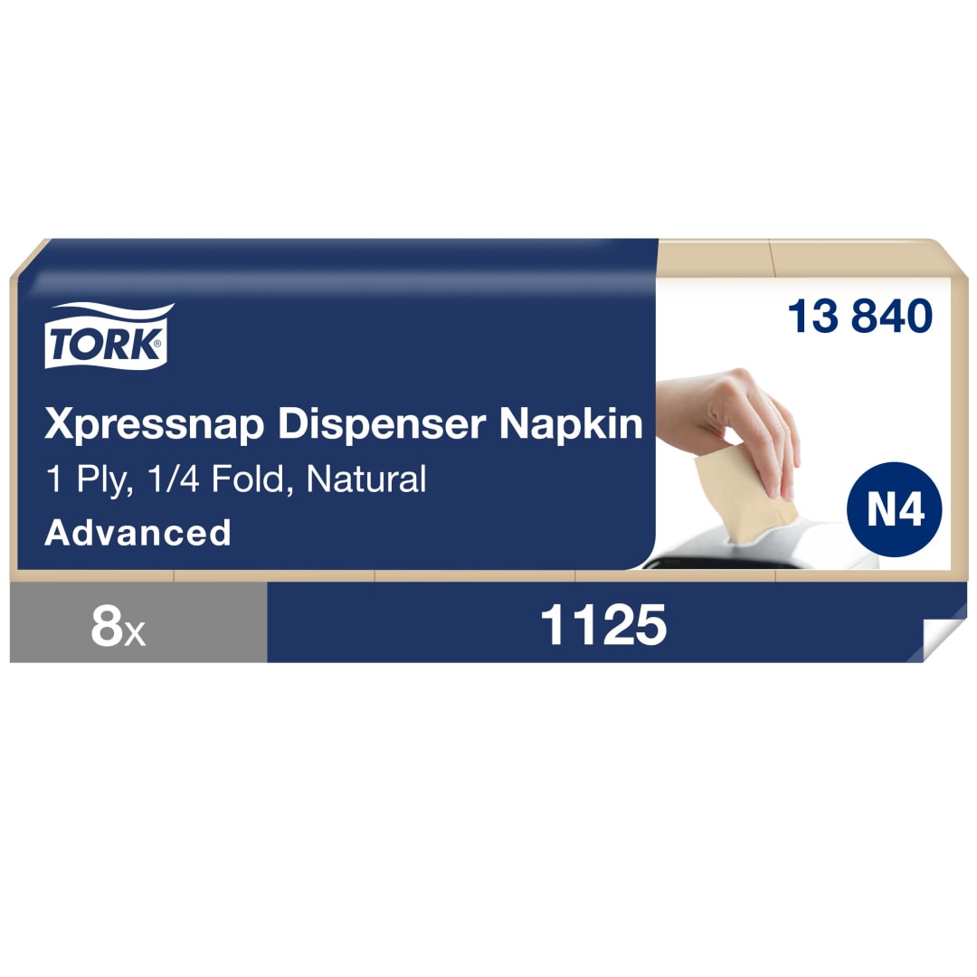 Tork Xpressnap® Natural Environmental Print Dispenser Napkin