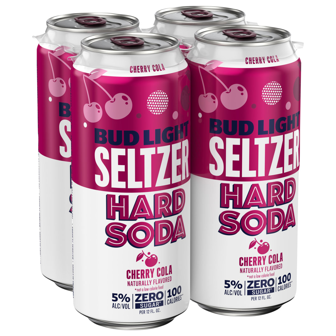 Bud Light Cherry Cola Hard Soda 4 - 16 fl oz Cans