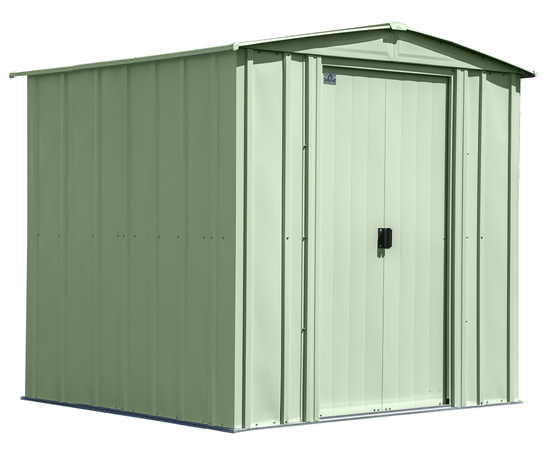 Classic Steel Storage Shed, 6X7, Sage Green