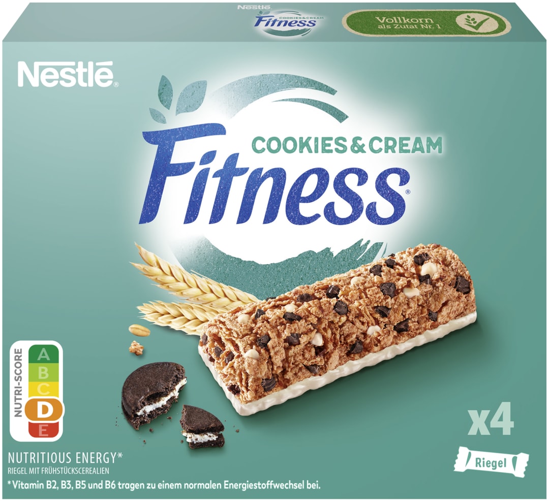 NESTLE FITNESS Riegel Cookies & Cream (4x23,5g) 94g