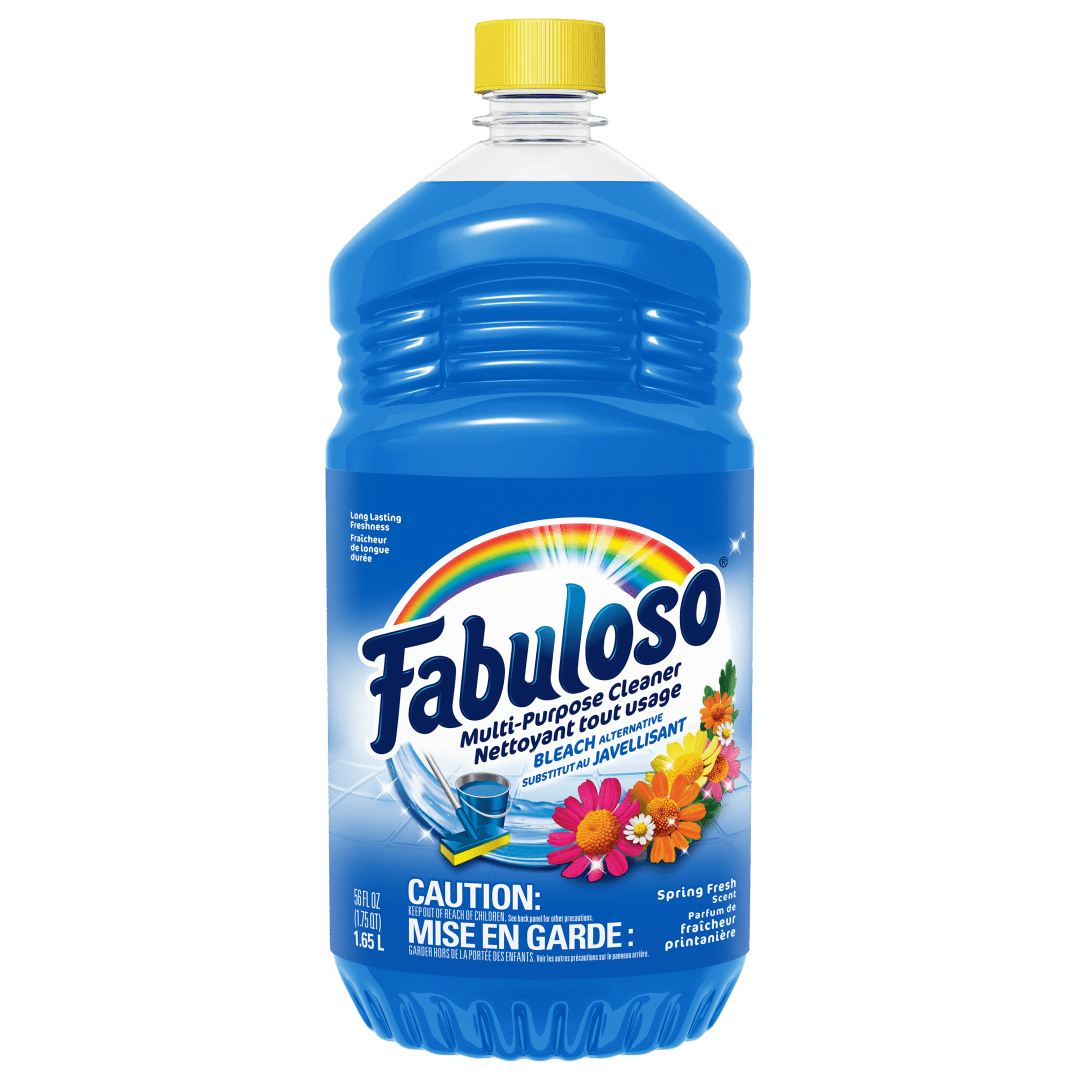 Nettoyant tout usage alternative à l'eau de javel Fabuloso Original, Nettoyage puissant, Fraîcheur longue durée, Nettoyant pour sols sans rinçage, Parfum Fraîcheur printanière, 1,65 L