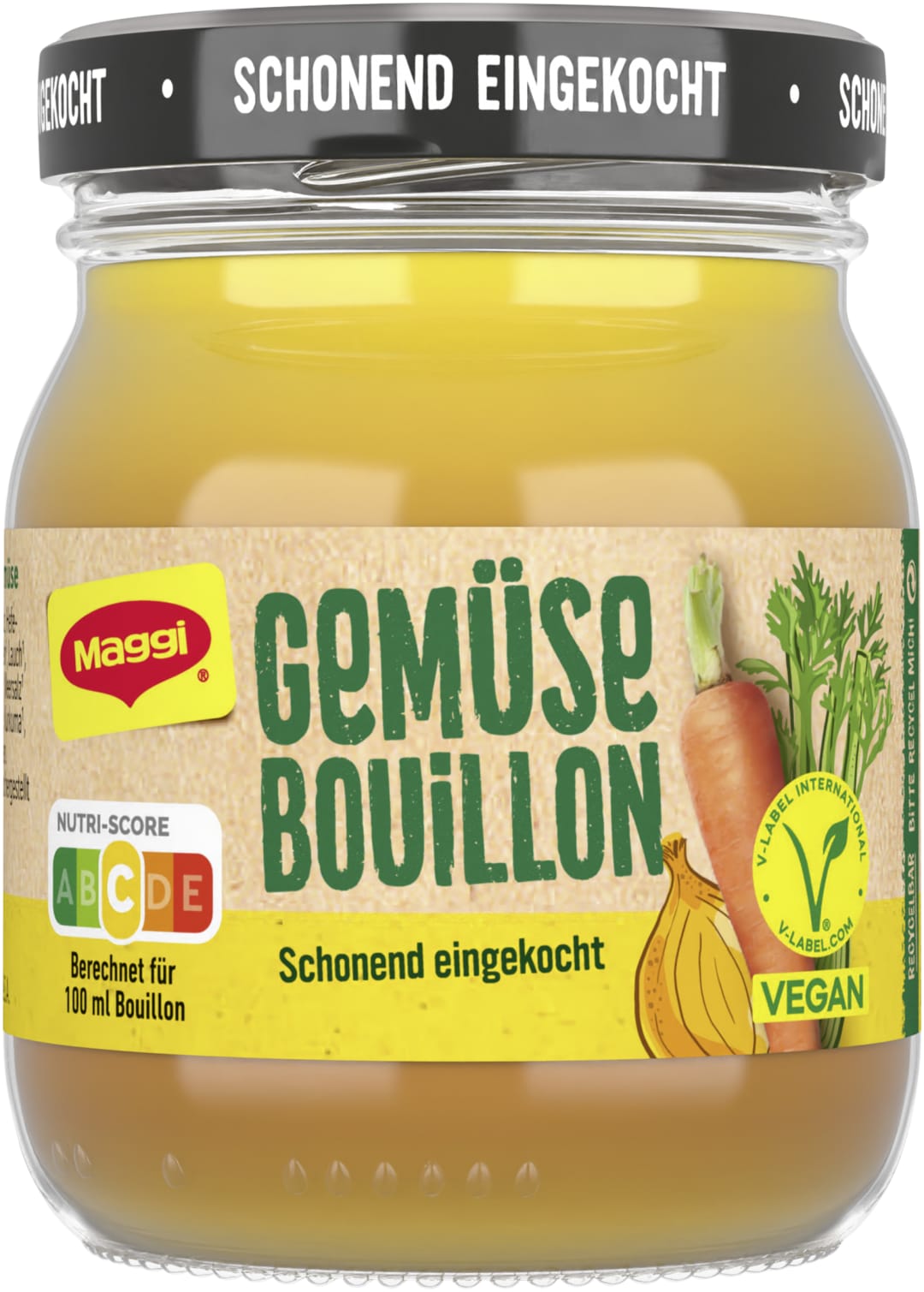MAGGI Eingekochte Bouillon Gemüse 160g, ergibt 3,5 Liter