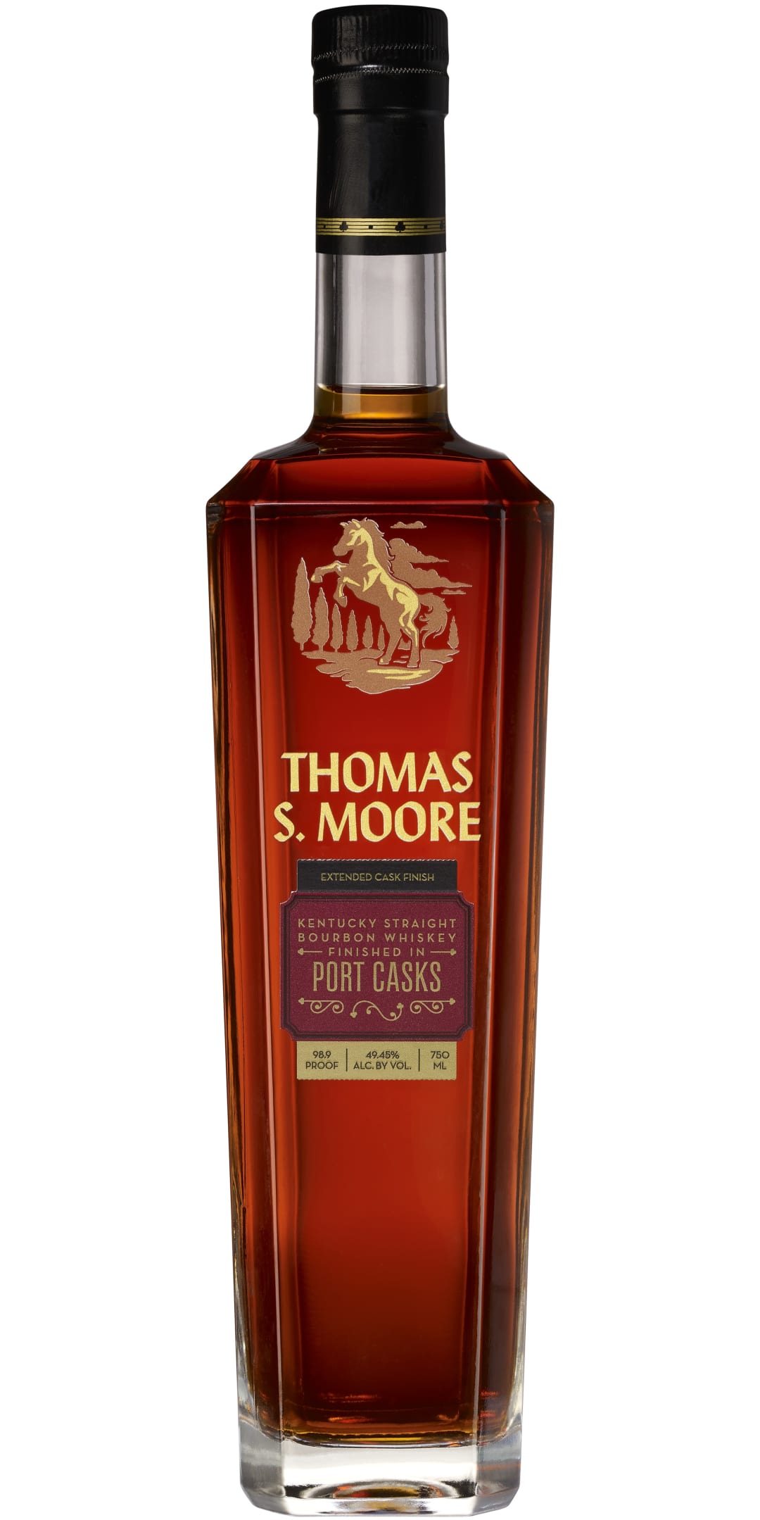 Thomas S. Moore Port Casks Finished Kentucky Straight Bourbon Whiskey 750ml 98.9 Proof