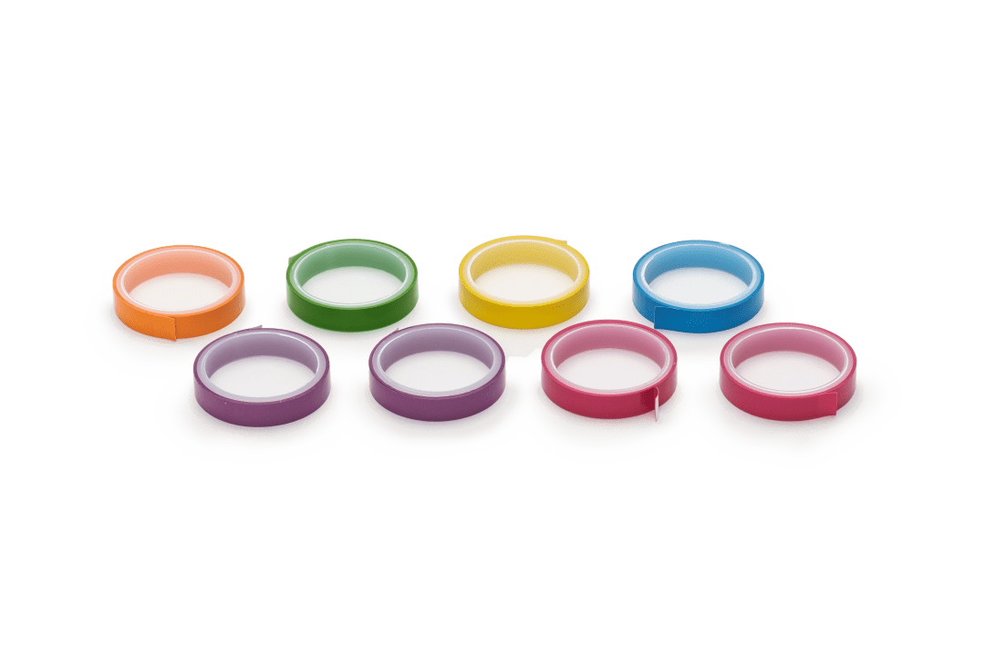 Instrument Identification Tape, Assorted Colours, 8 x 1m