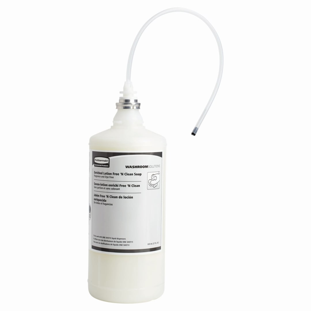 Rubbermaid Commercial Products OneShot® Dye and Fragrance Free Lotion Hand Soap Refill, 800mL