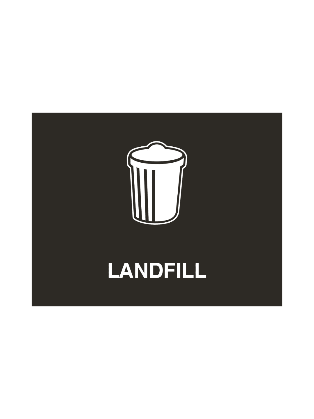  VISION - Sign - Landfill - Black