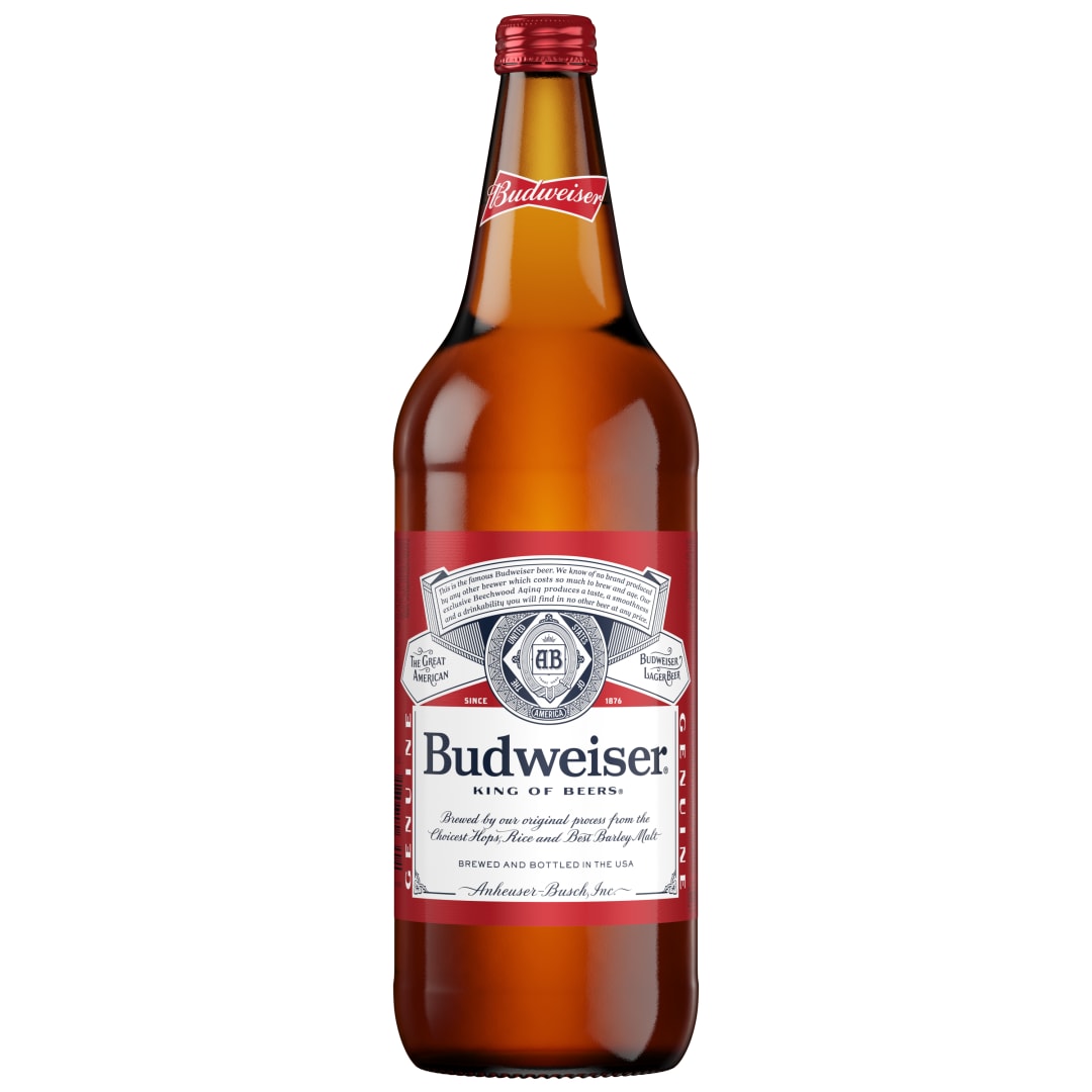 Budweiser American Lager Beer 32 fl oz Bottle