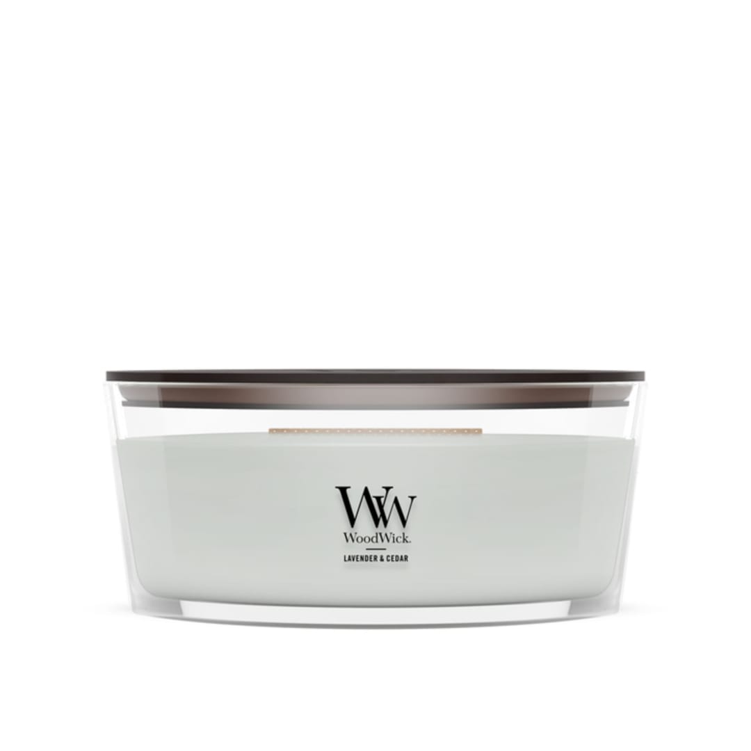 WoodWick Lavender & Cedar Scented Ellipse Candle