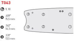 Oregon EnduraMax Harvester Bar, 38 IN. 3/4 Pitch (381EMCT043)