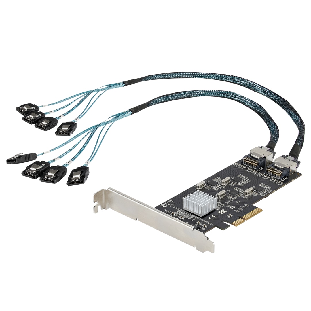 8-Port SATA 6 Gbps PCI Express SATA Controller Card