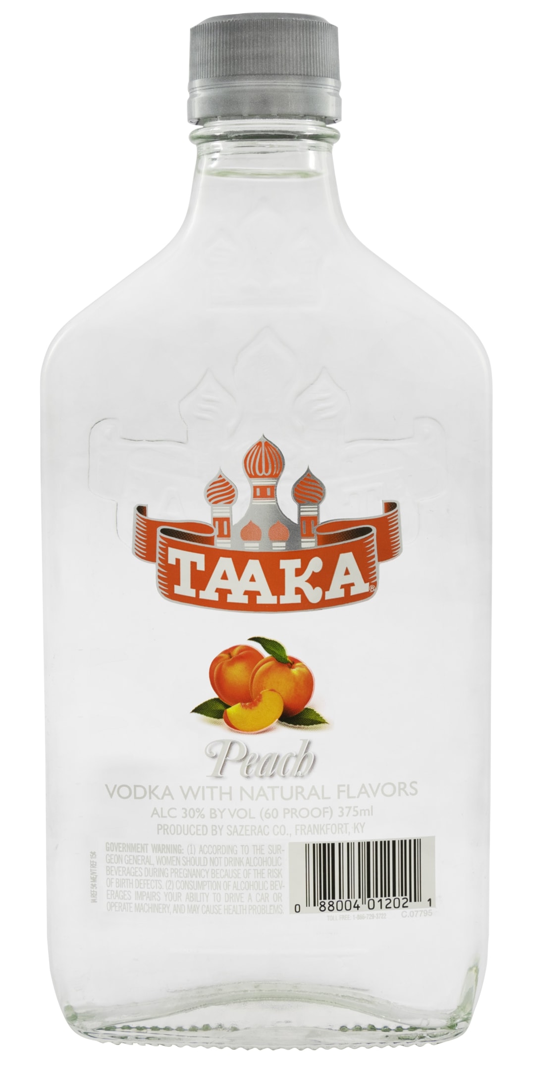 Taaka Peach Vodka 375ml 60 Proof