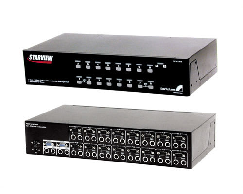 2 Console Shared Access 16 Port Starview KVM Switch