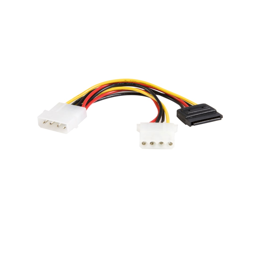 6 Inch LP4 tp LP4 / SATA Power Y Cable