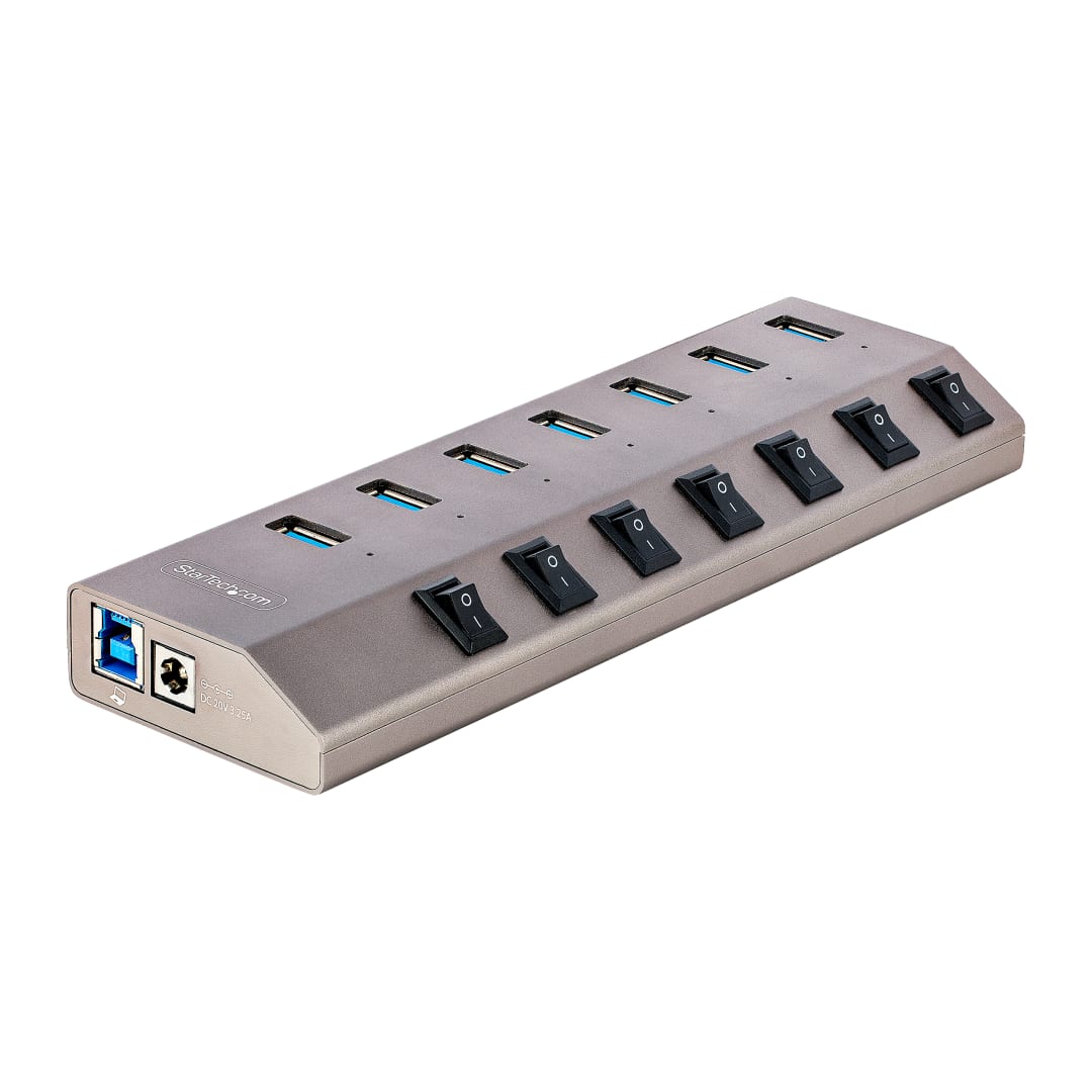 7 Port USB 5Gbps HUB with independent Port Power Switches -