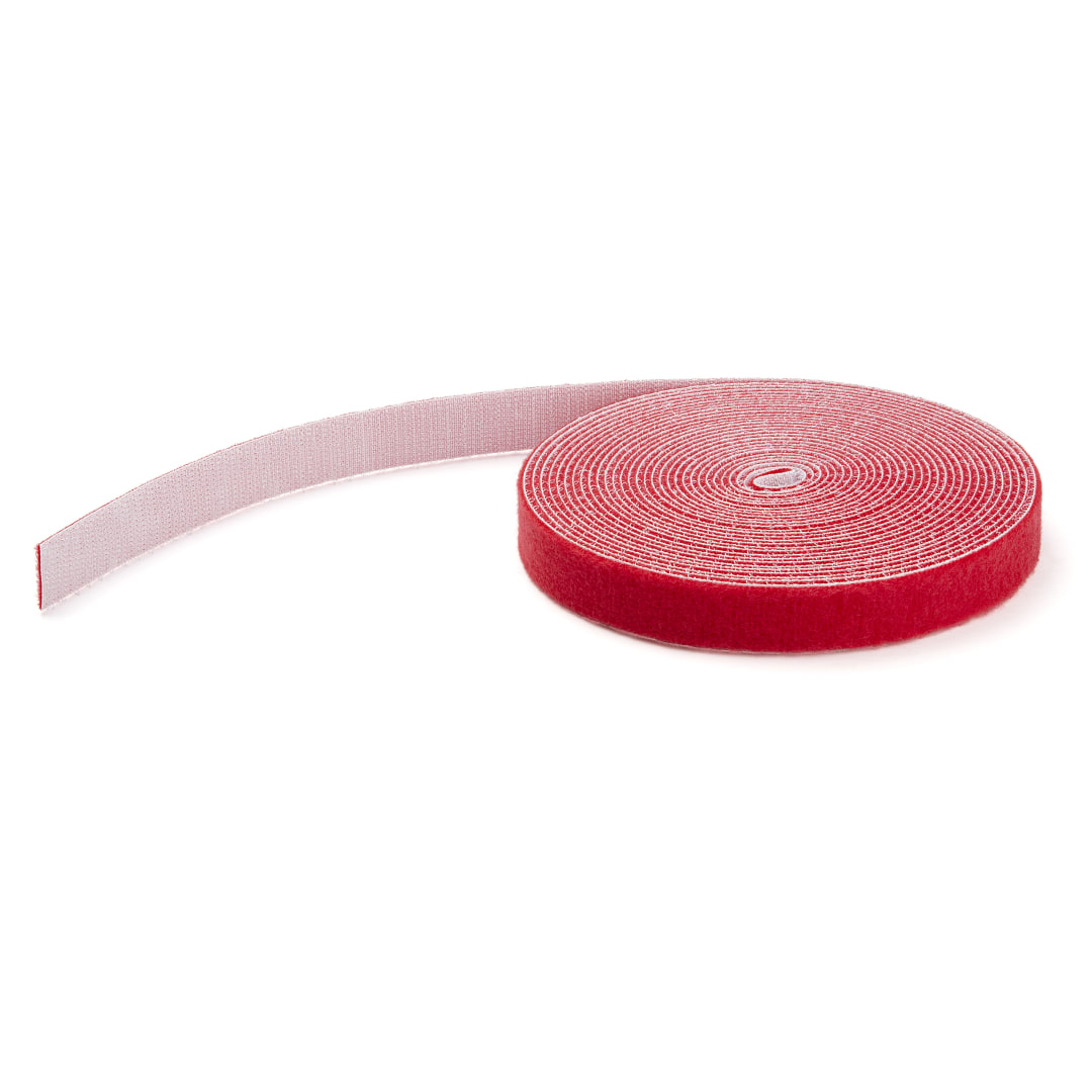 Hook and Loop tie Red 50 ft