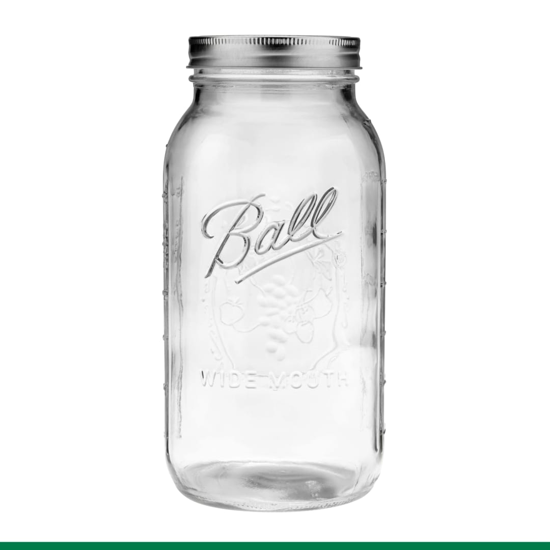 BALL WM 64OZ HALF GALLON JAR 6PK CA