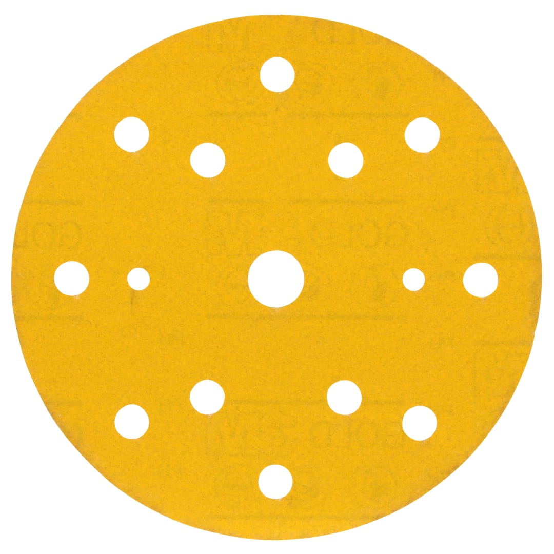 3M™ Hookit™ 288U Sarı Delikli Zımpara, 150 mm, 15 Delik, 240, 51549