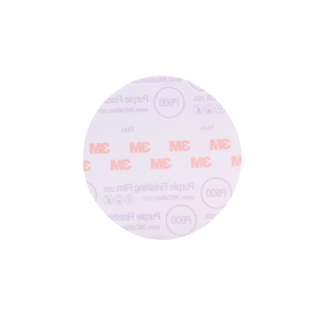 3M™ Hookit™ Mor Finisaj Filmi Disk Zımpara 260L, 150 mm, Deliksiz, P600, 30671
