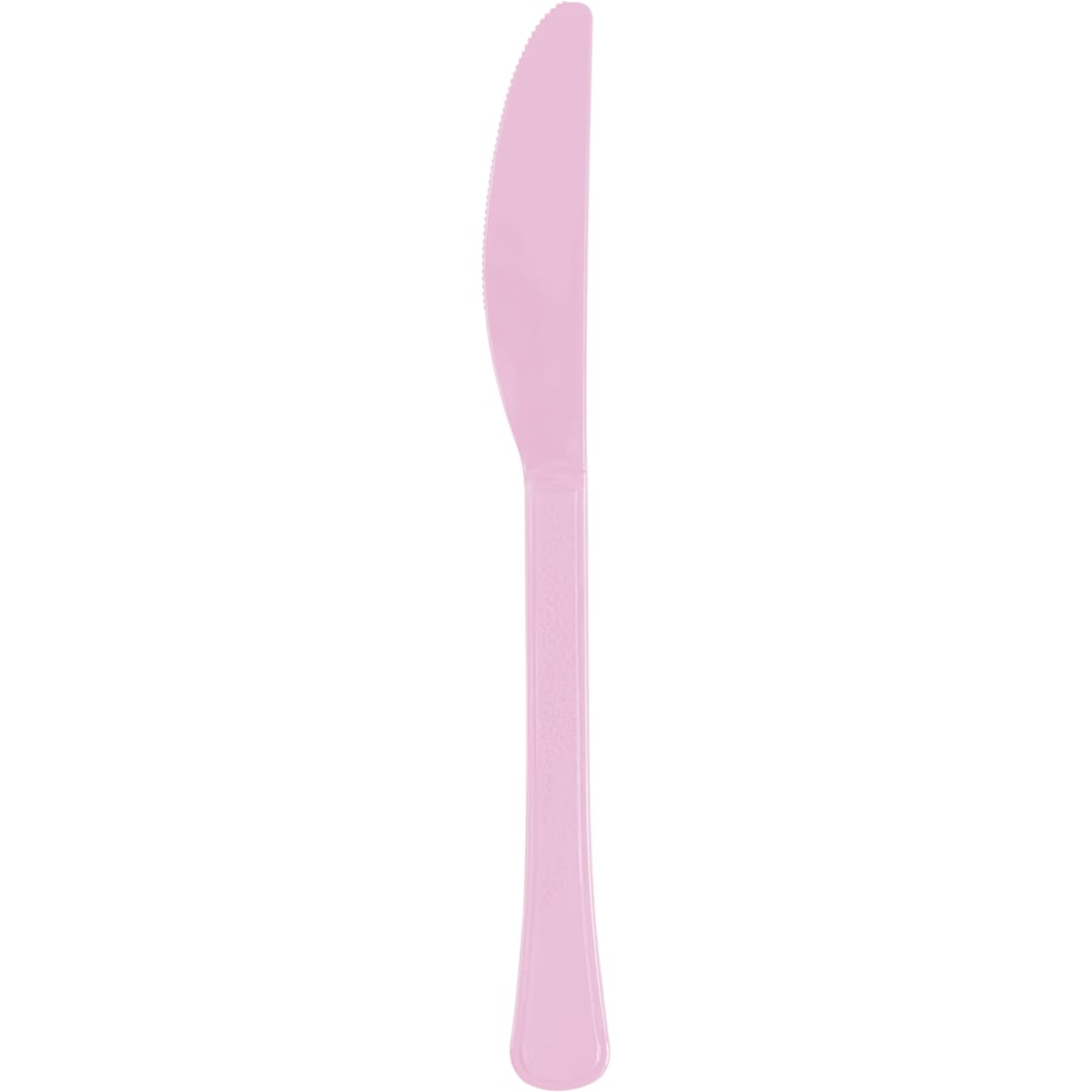 Lovely Pink Solid Premium Plastic Knives, 20ct