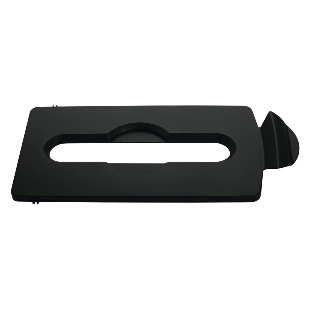 Slim Jim® Recycling Station Paper Slot Lid Black