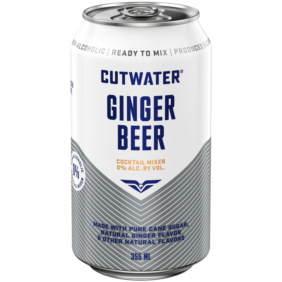 Cutwater Ginger Beer Cocktail Mixer 12 oz Single CAN - Plain Aluminum - Standard Gloss - Craft Direct