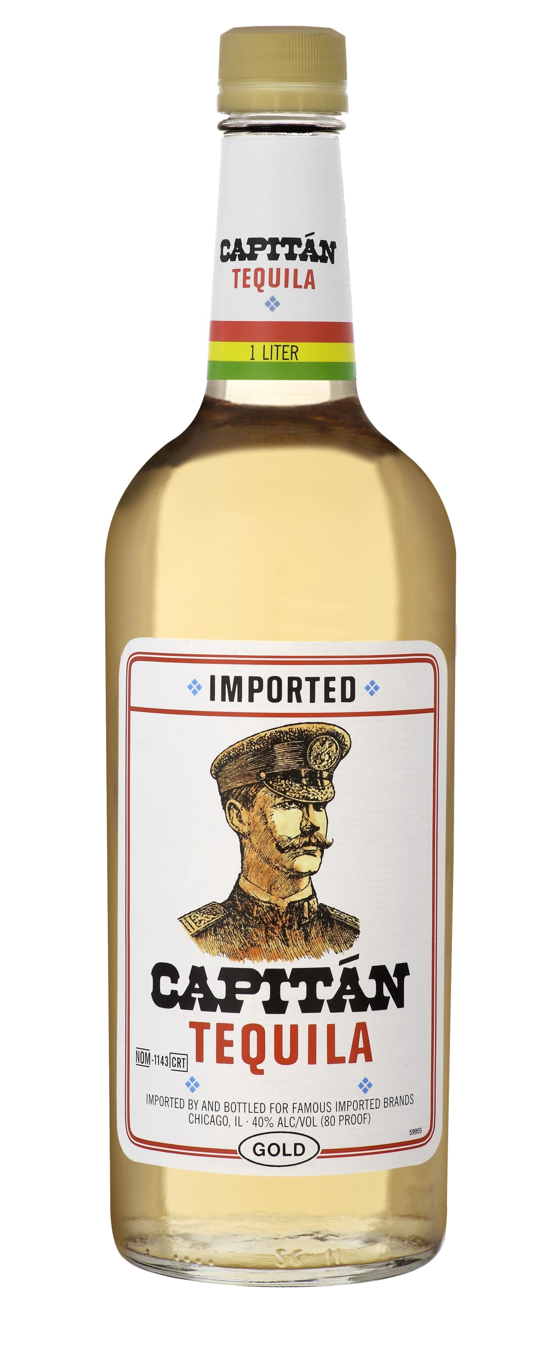 Capitan Gold Tequila 1l 80 Proof