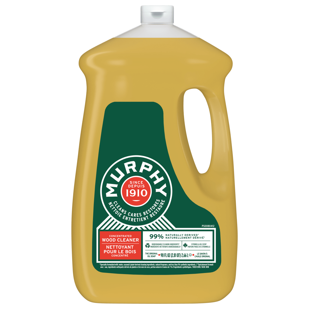 Murphy Oil Soap Concentrated Formula, Wood Cleaner, No-Rinse Floor Cleaner, Citronella Oil Scent, 90 fl oz Bottle