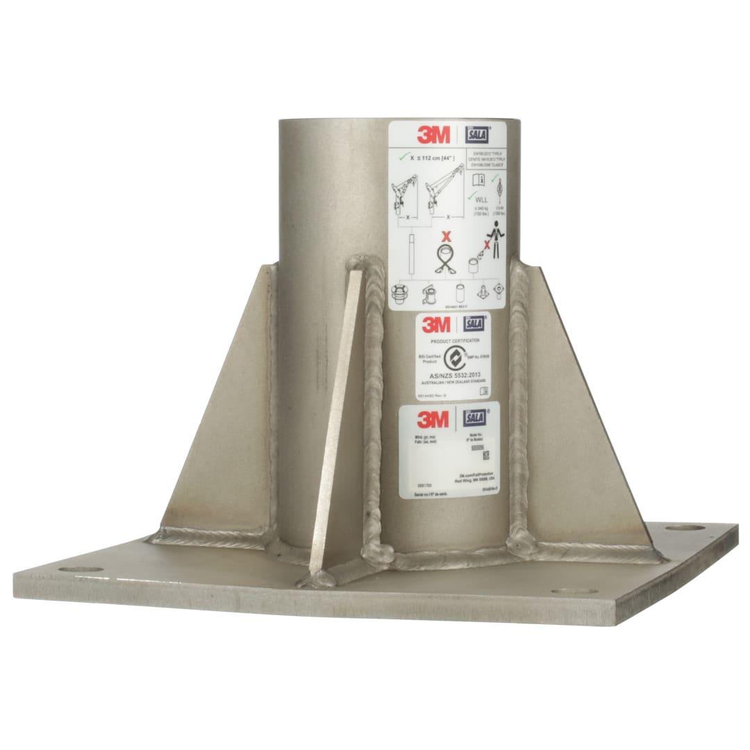 3M™ DBI-SALA® Kapalı Alan, Zemine Monte Taban, Yüksek Kapasite, Paslanmaz Çelik, 8000096