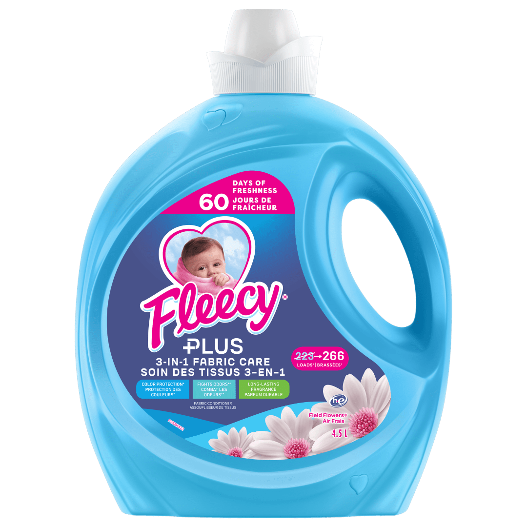 Fleecy Plus Liquid Fabric Softener, Fresh Air, 223 Loads, 4.5 L