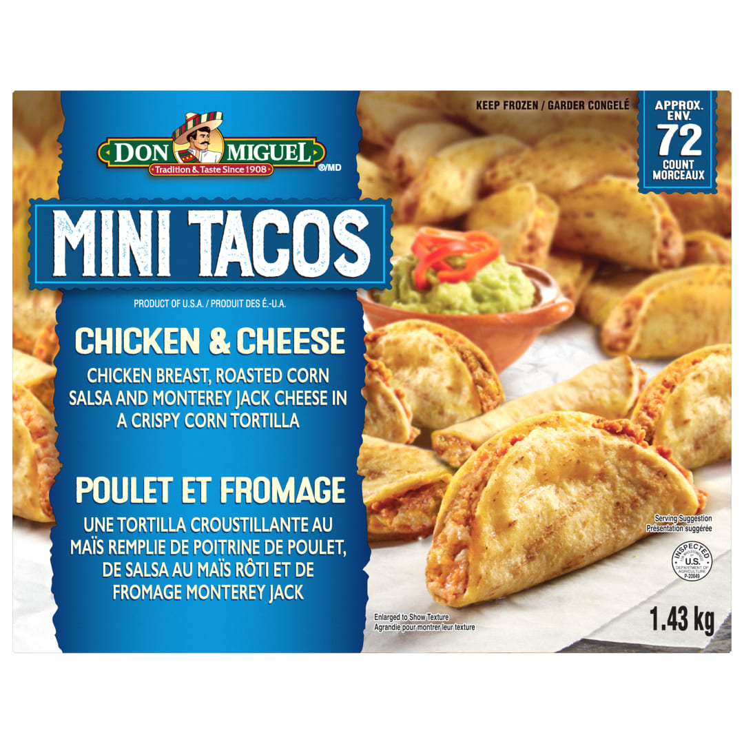 DON MIGUEL Chicken and Cheese Mini Tacos Canada