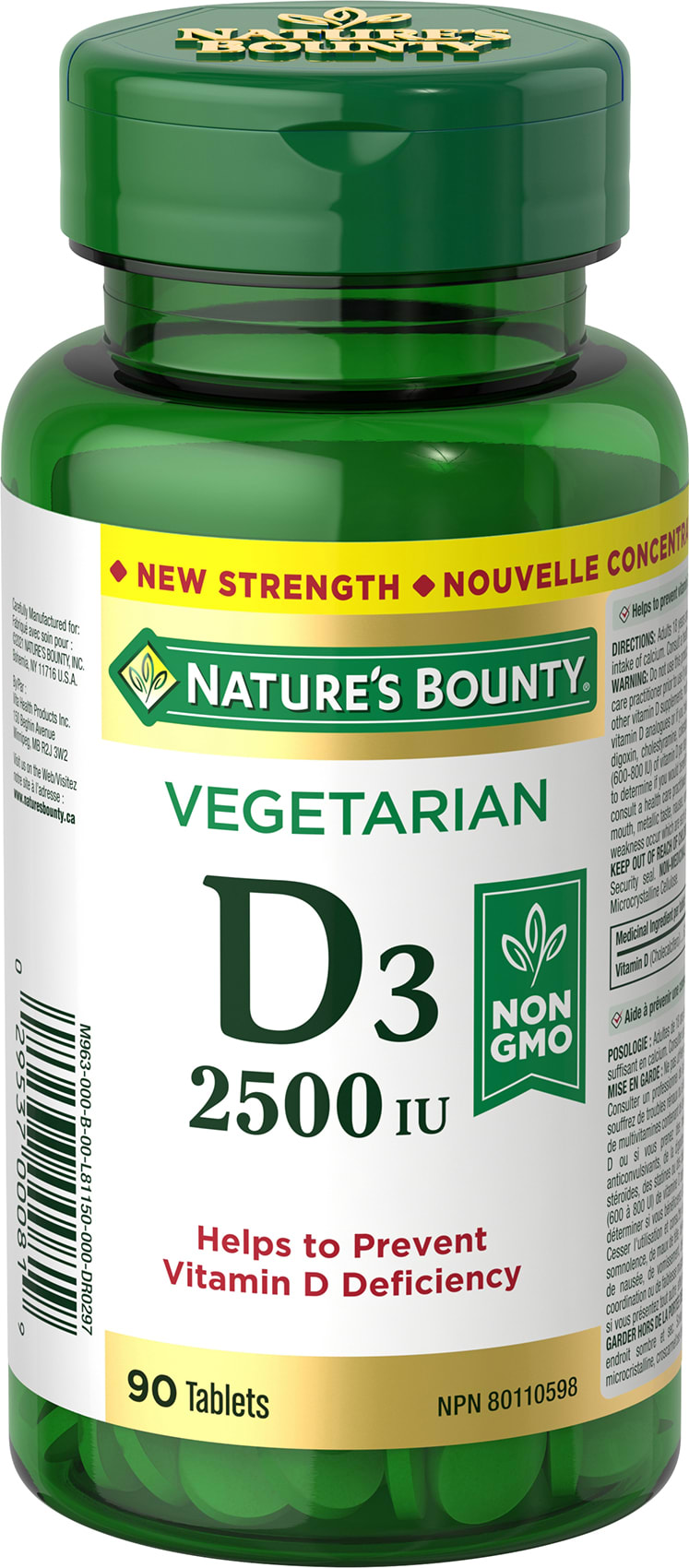 NBBL Vit D 2500 UI BC 24x90ct CA