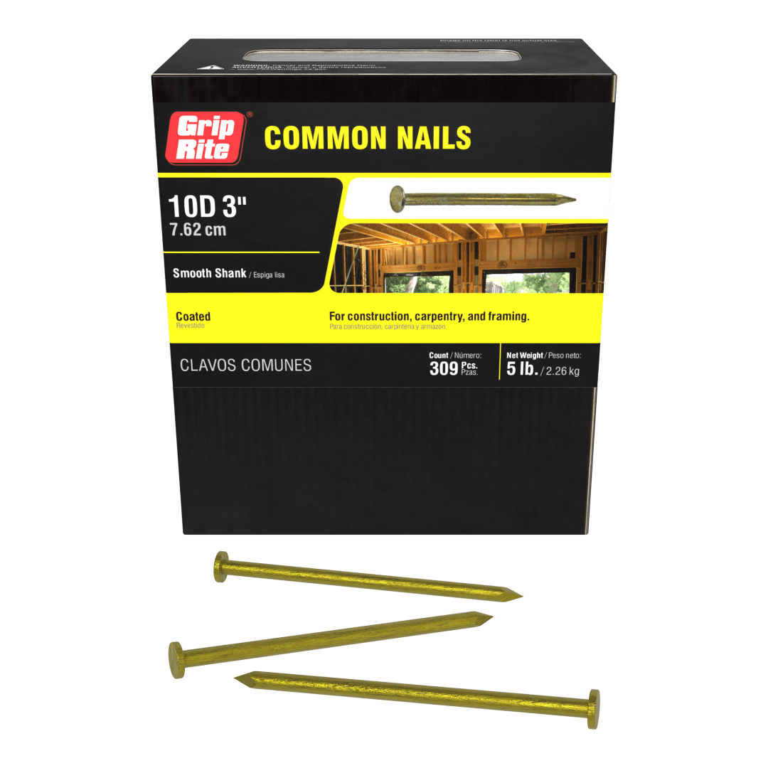 Grip-Rite 10D Coated Common 5# Hand Drive Common Nails