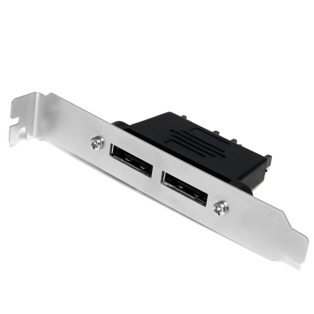 2 Port SATA to eSATA Plate Adapter - F/M