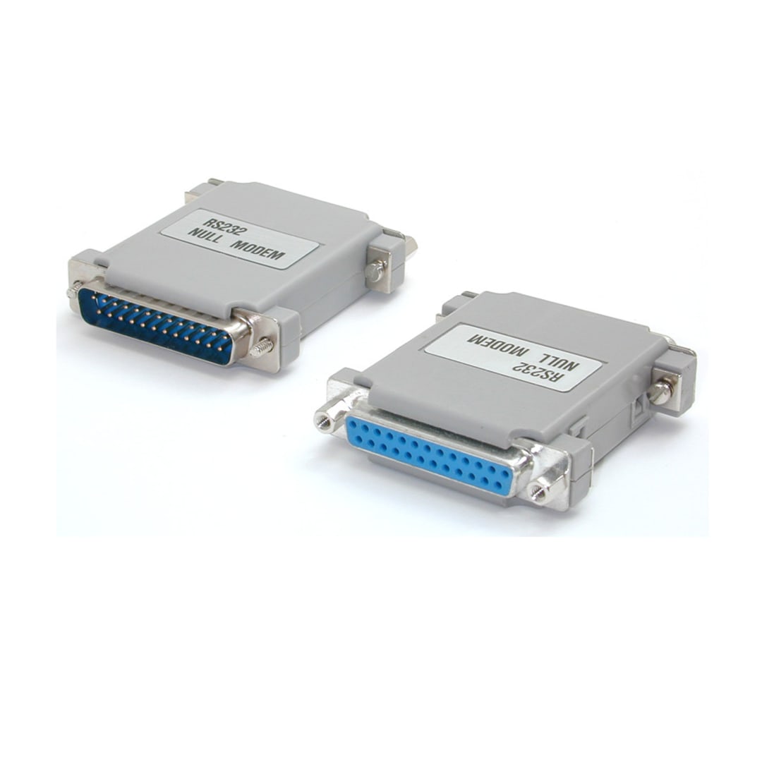 Null Modem Adapter DB25M to DB25F