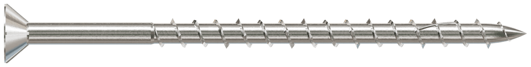Simpson Strong-Tie S08300WPF1 Deck-Drive™ DWP WOOD SS Screw — #8 x 3 in. T20, Flat Head, Type 305 (1 lb.)
