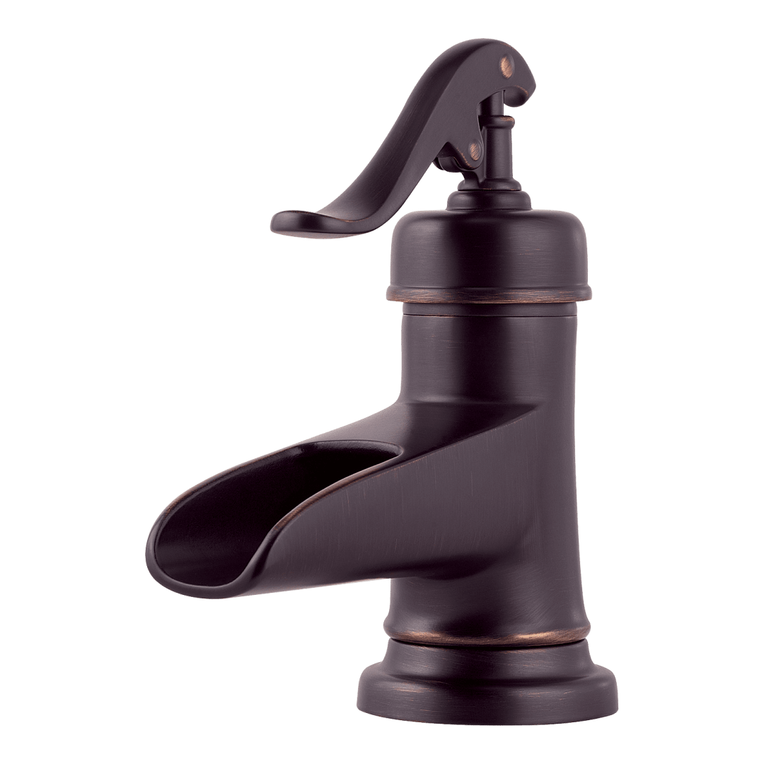 Ashfield Single Control 4-in Centerset Bathroom Faucet in Tuscan Bronze