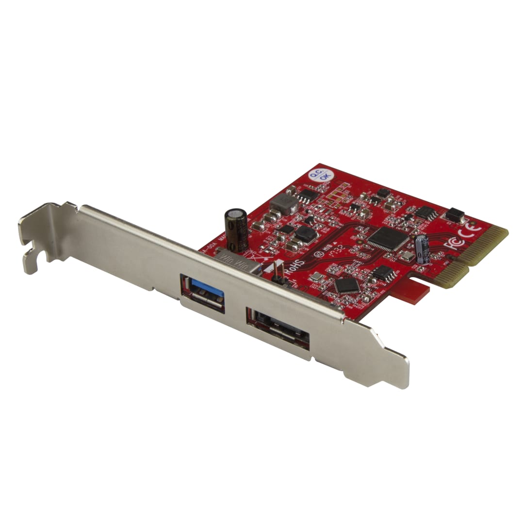 2 Port USB 3 1 10Gbps eSATA PCIe Card