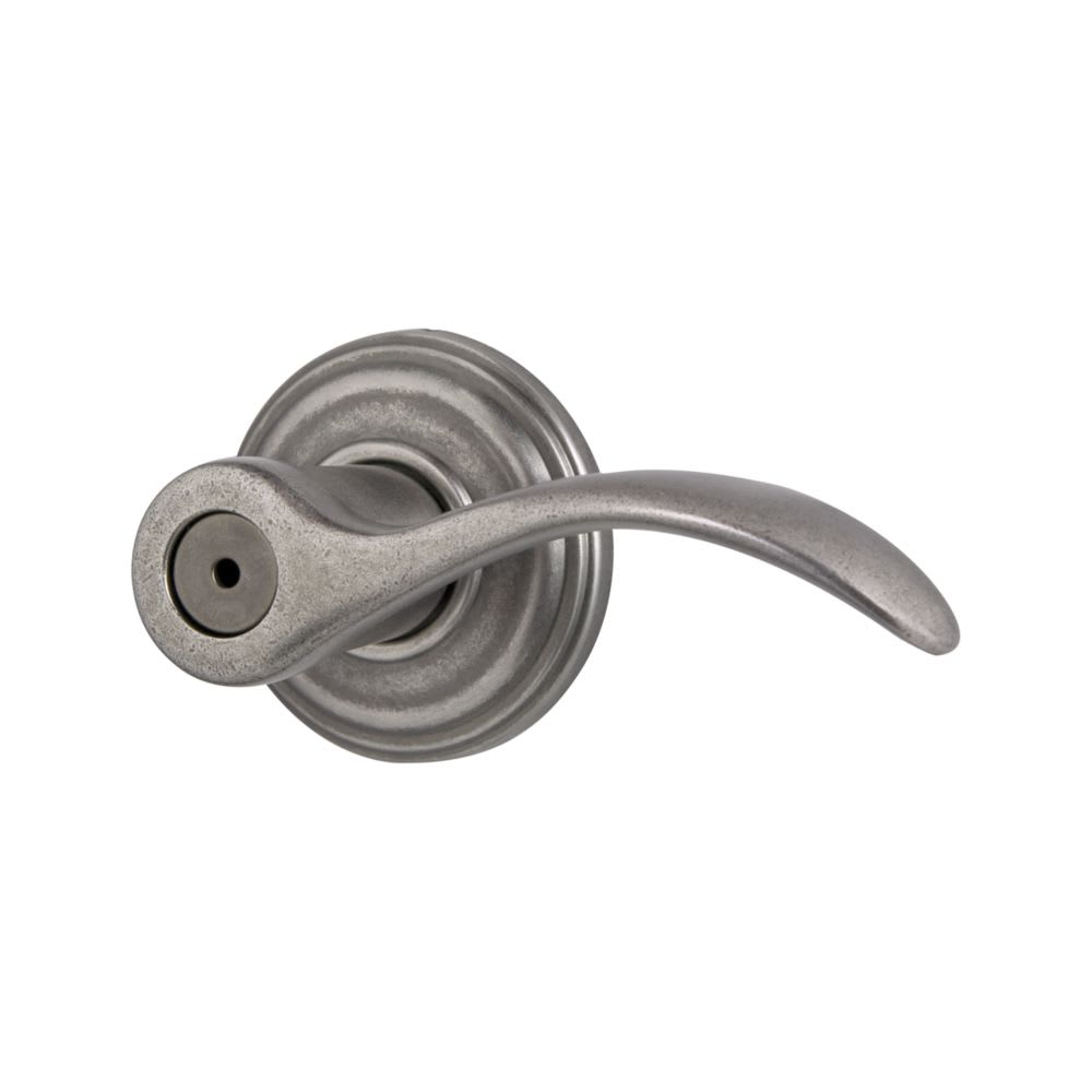Pembroke Bed/Bath Lever in Rustic Pewter